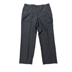 Perry Ellis Pants Size 36/30 Dark Gray Light gray Checkered Classic Fit